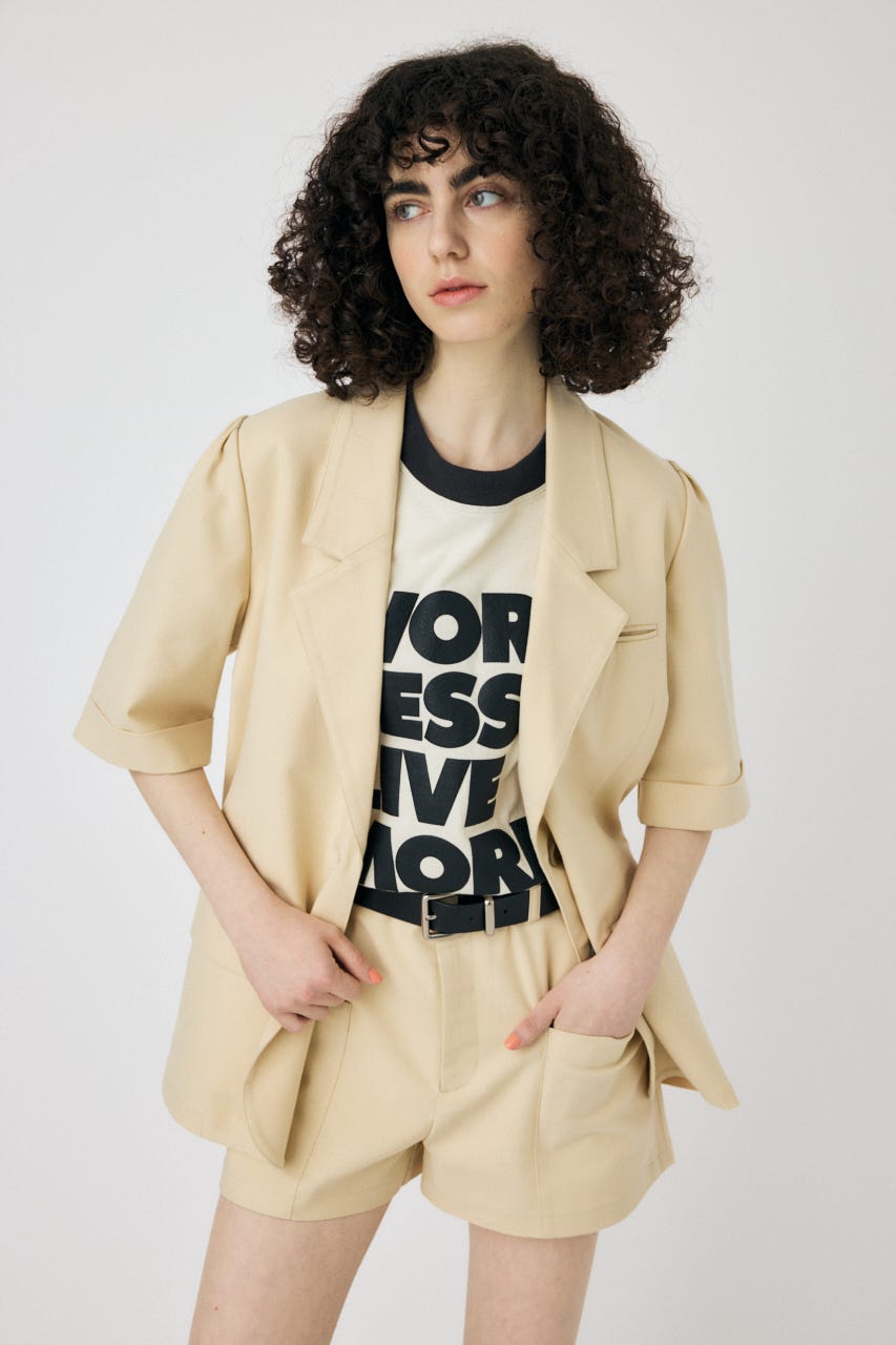 MOUSSY | SHORT SLEEVE テーラードジャケット (ジャケット ) |SHEL