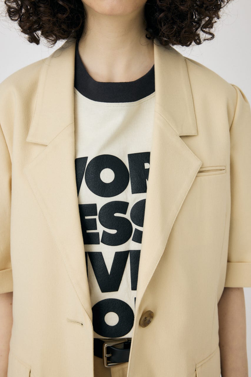 SHORT SLEEVE テーラードジャケット IVOY FREE
