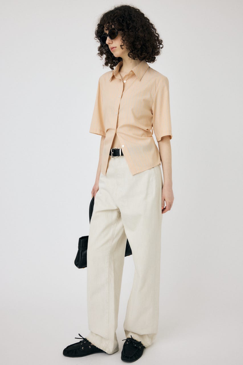 MOUSSY | STRIPE BACK LACE UP シャツ (シャツ・ブラウス ) |SHEL'TTER