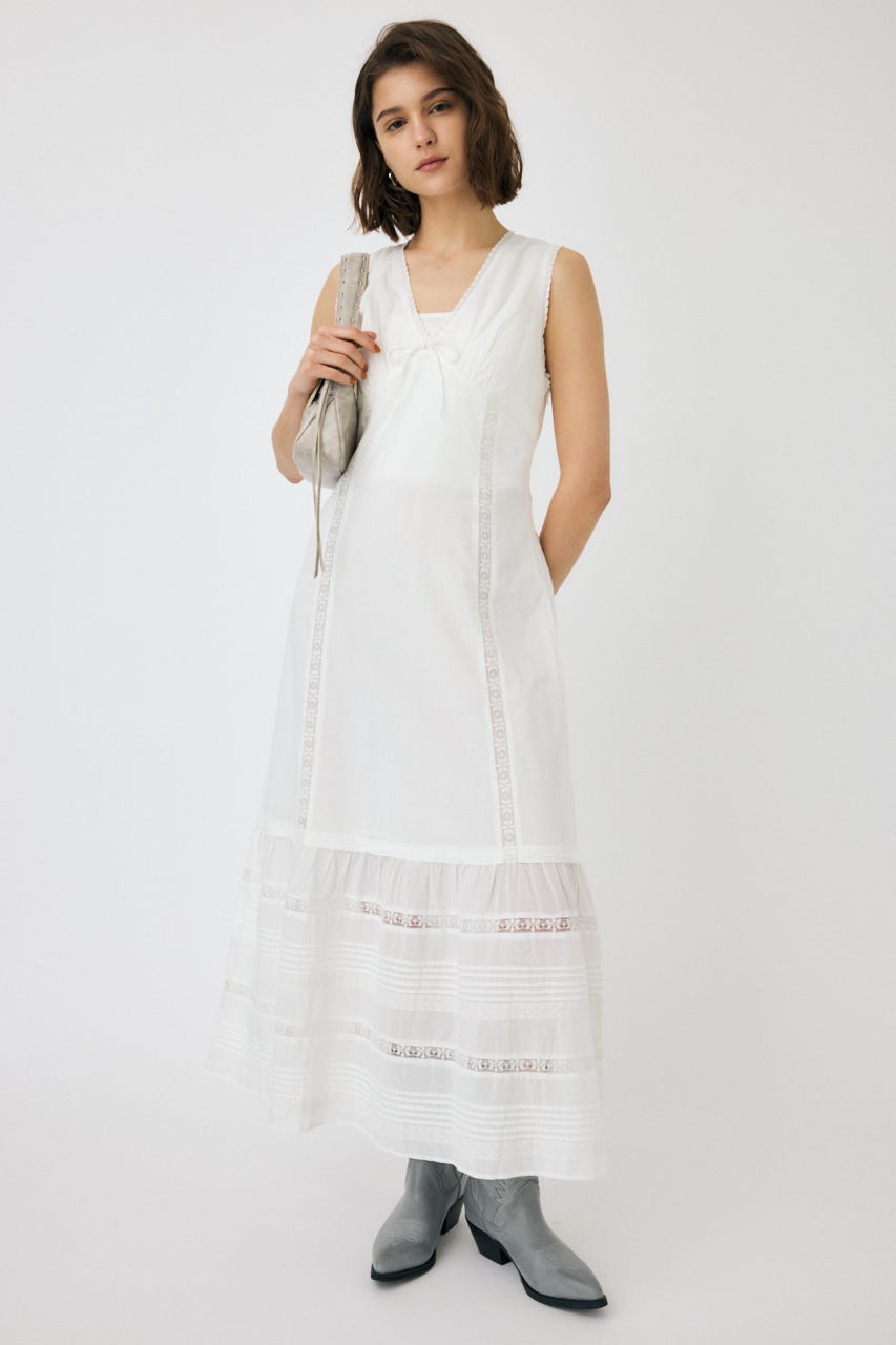 moussy BOTANICAL SHEER CAMI ドレス ワンピース MOUSSY（マウジー）の「BOTANICAL SHEER CAMI ドレス