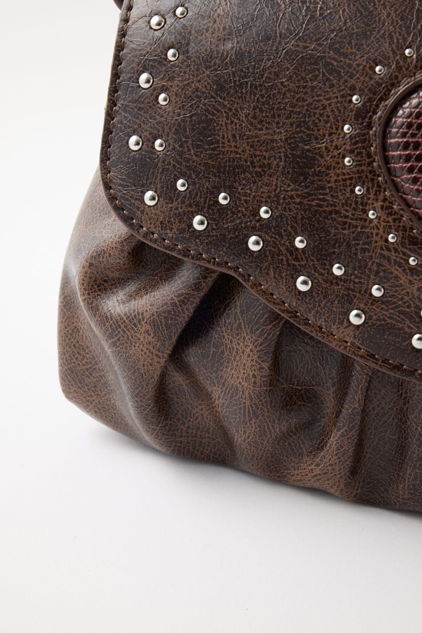 【moussy】 HEART GATHER STUDS バッグ　ハンドバッグ MOUSSY | HEART GATHER スタッズバッグ (すべて ) |SHEL'TTER