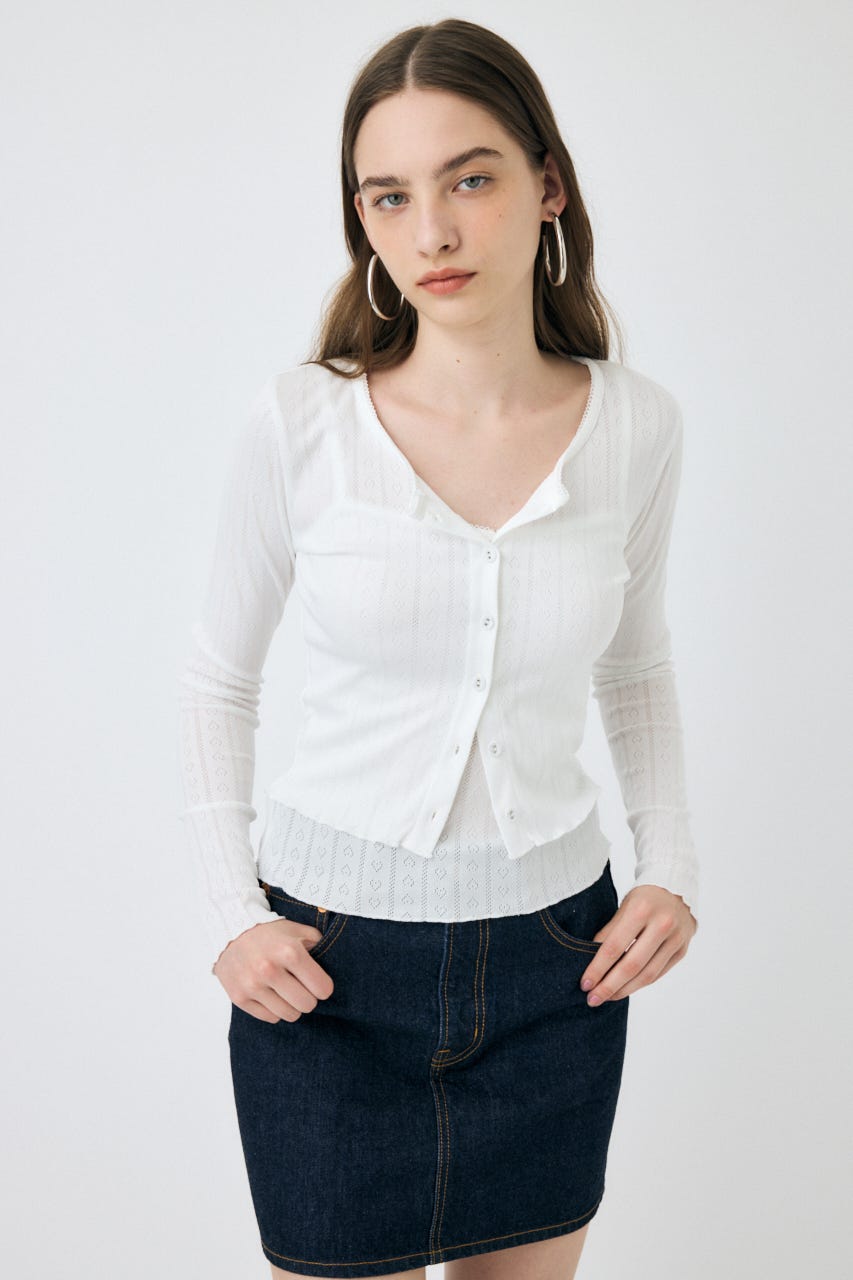 MOUSSY | LOOSE FIT カーディガン (カーディガン ) |SHEL'TTER