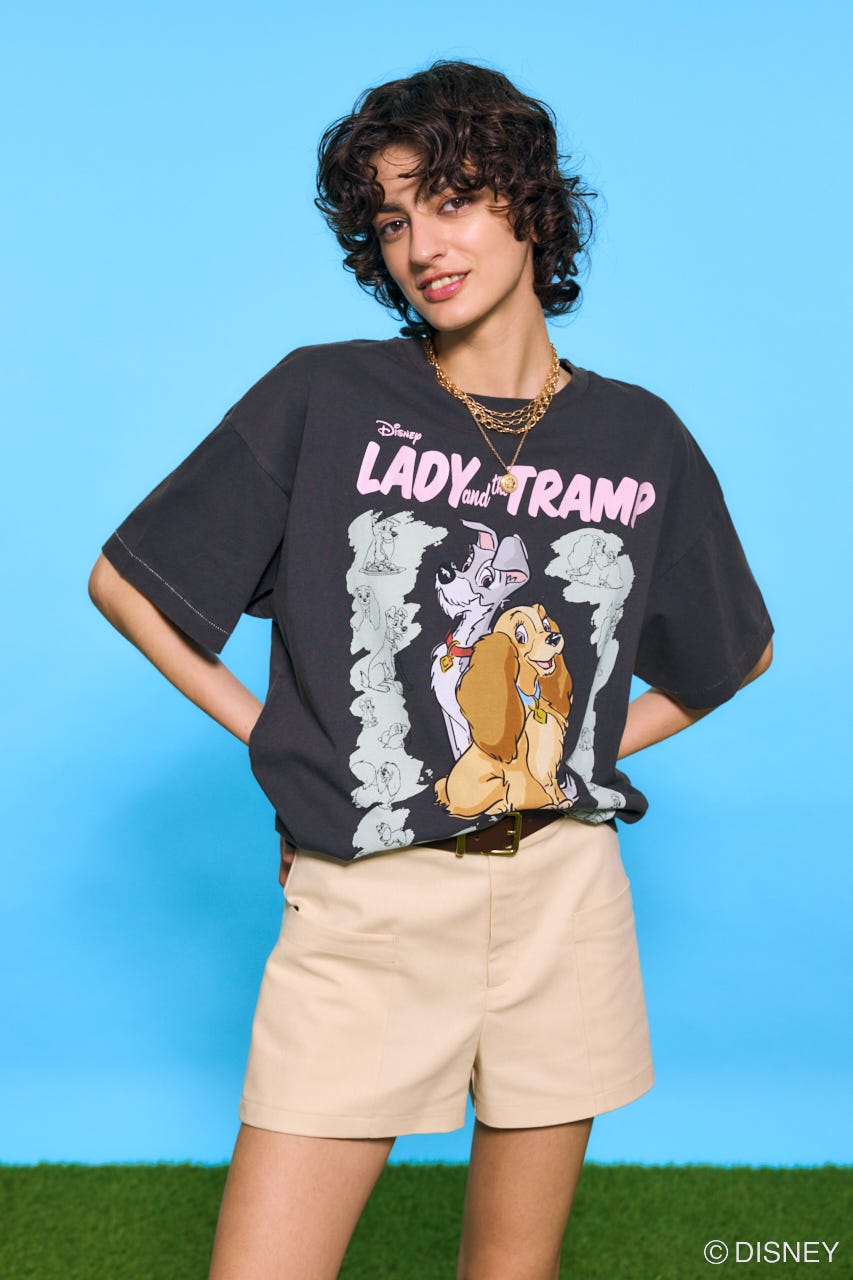 Disney SERIES CREATED by MOUSSY | MD OT COVER Tシャツ / LADY