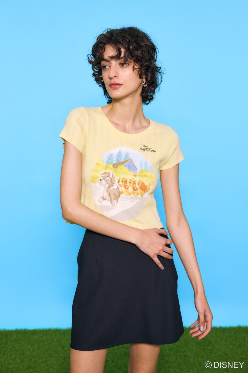 【moussy】Disney I You Lots 半袖Tシャツ　BLACK moussy】Disney I You Lots 半袖Tシャツ BLACK - メルカリ