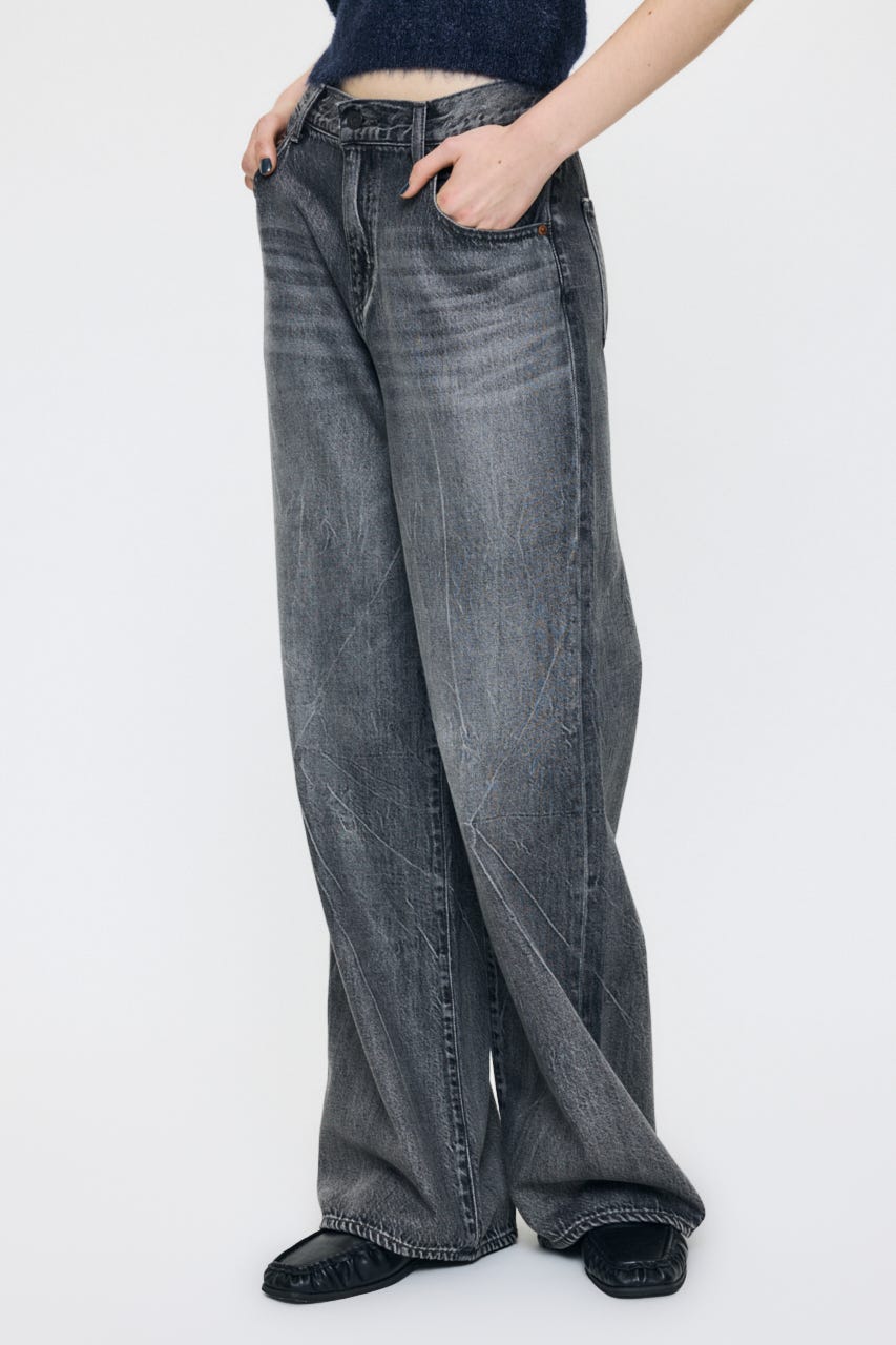 LOW SLUNG LOOSE フレア BLK 0