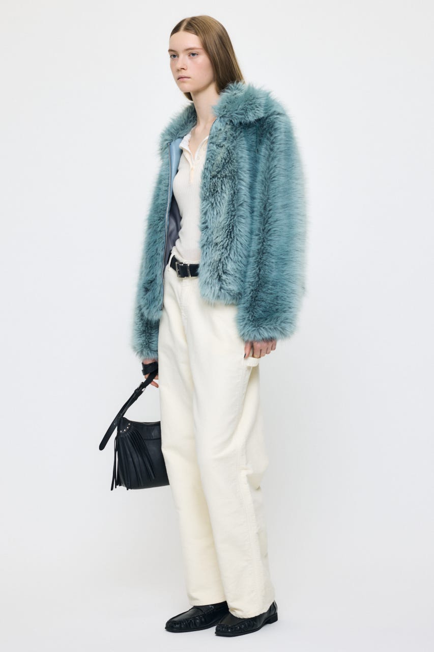 COTTON FLANNEL PAINTER パンツ O/WHT 1
