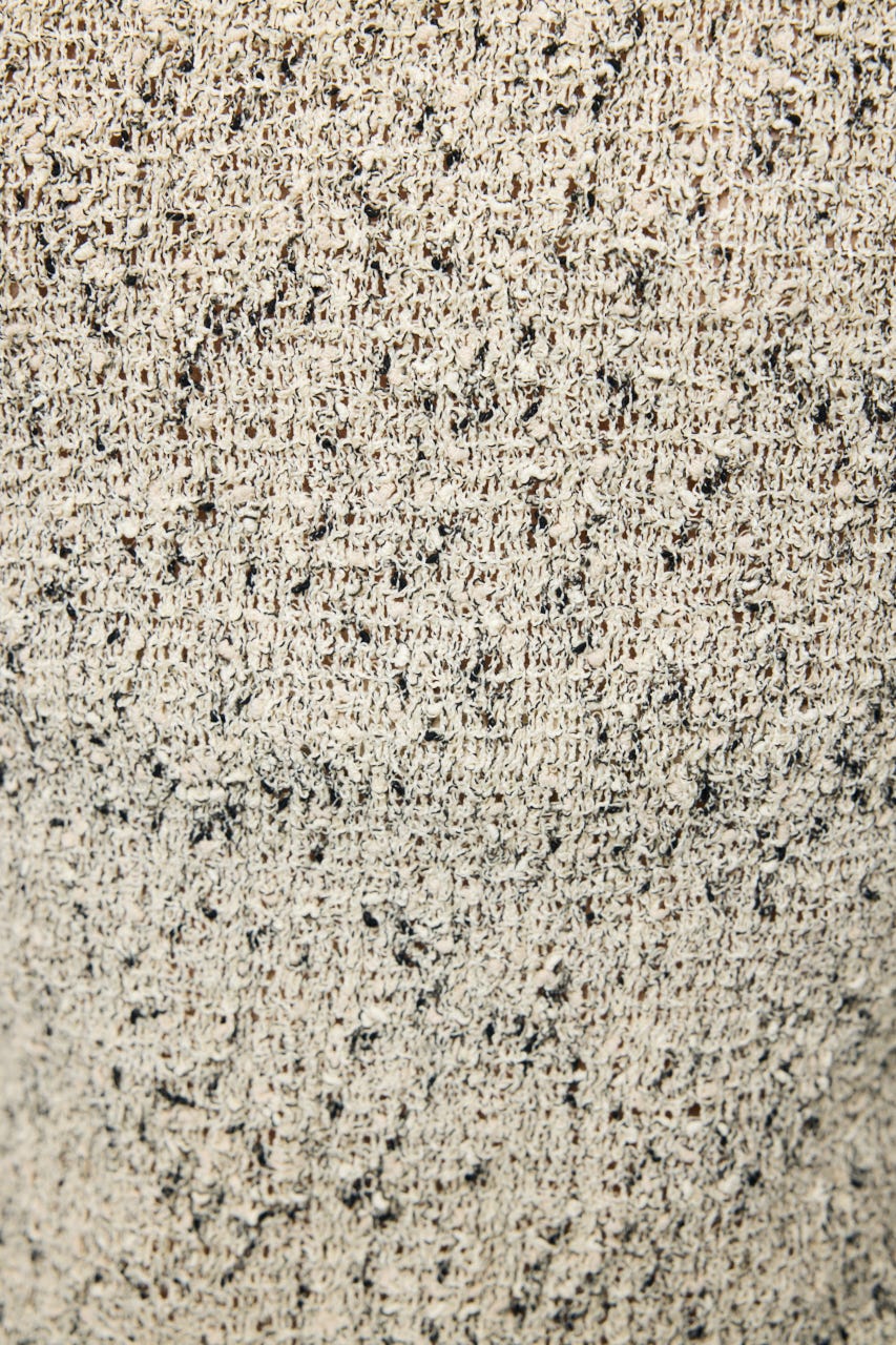 KNITTING COLLAR SHEER シャツ IVOY FREE