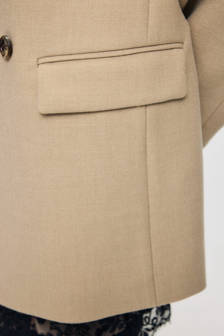 BACK TUCK TAILORED ジャケット BEG 1
