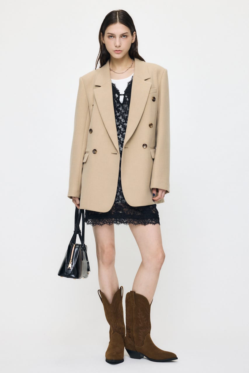 BACK TUCK TAILORED ジャケット BEG 1