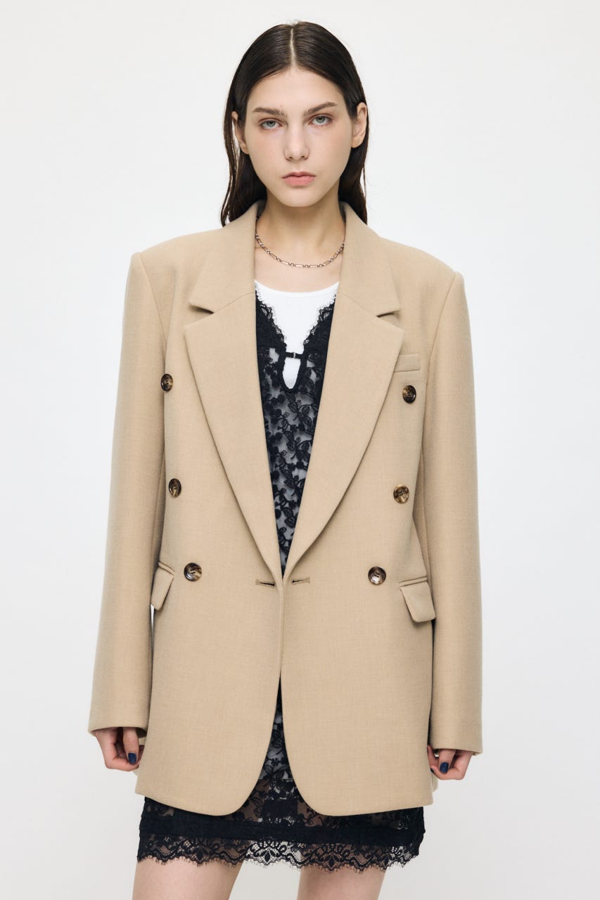 BACK TUCK TAILORED ジャケット BEG 1