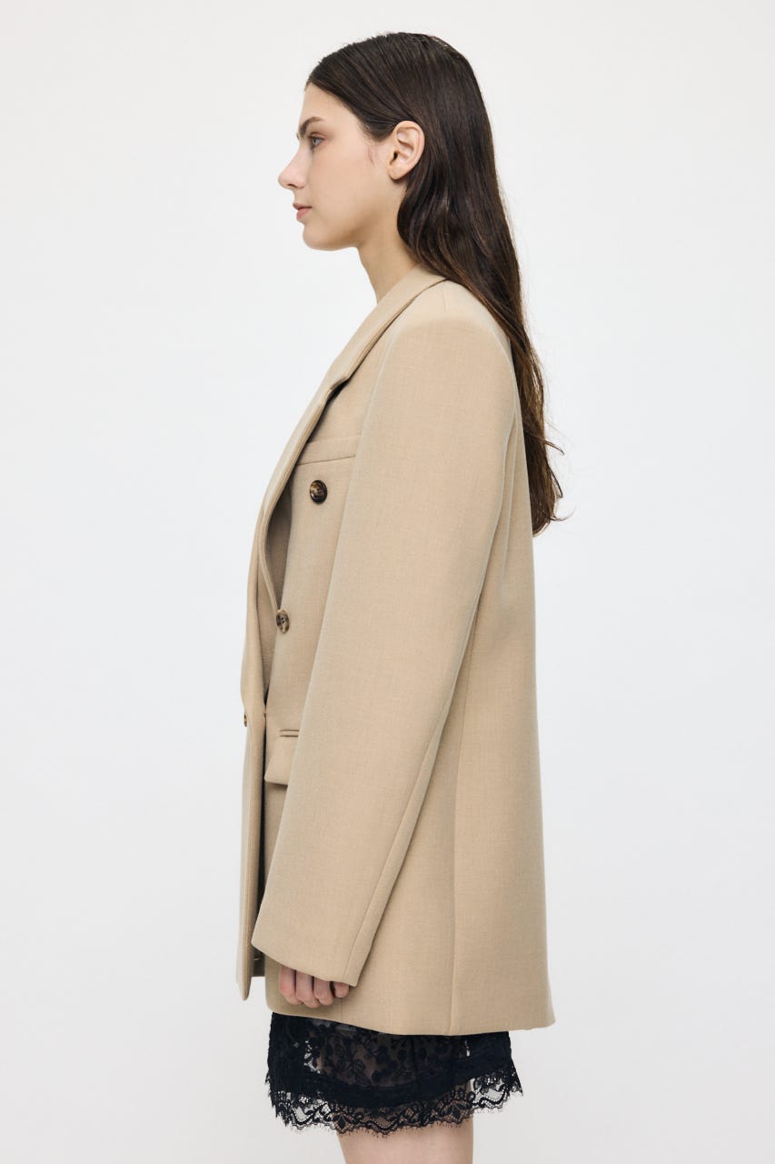 BACK TUCK TAILORED ジャケット BEG 1