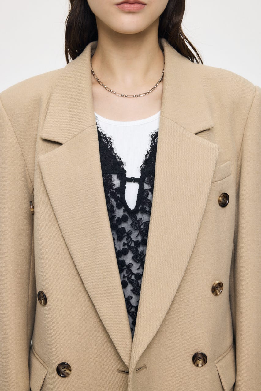 BACK TUCK TAILORED ジャケット BEG 1