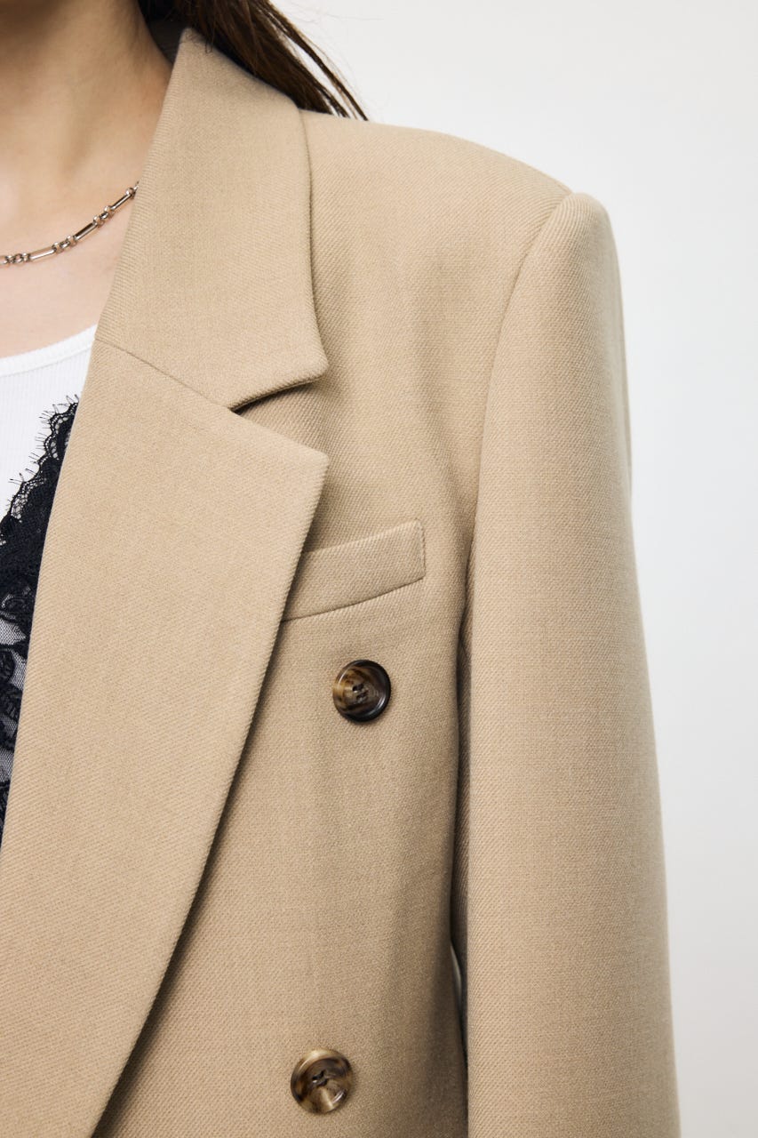 BACK TUCK TAILORED ジャケット BEG 1