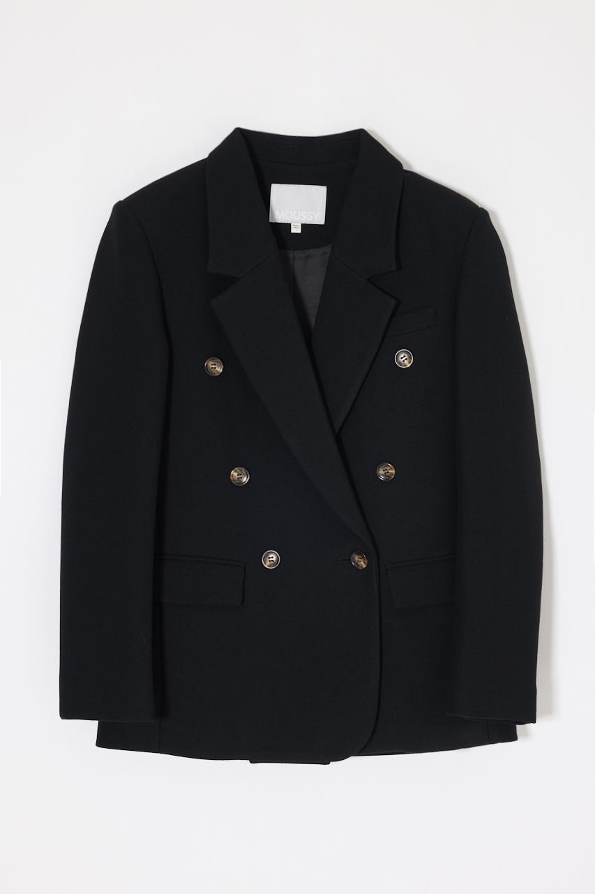 BACK TUCK TAILORED ジャケット BLK 2