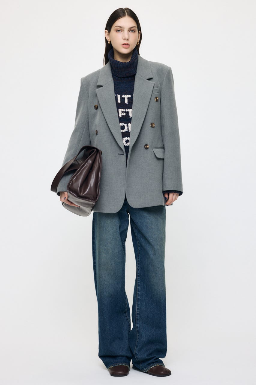 BACK TUCK TAILORED ジャケット GRY 1