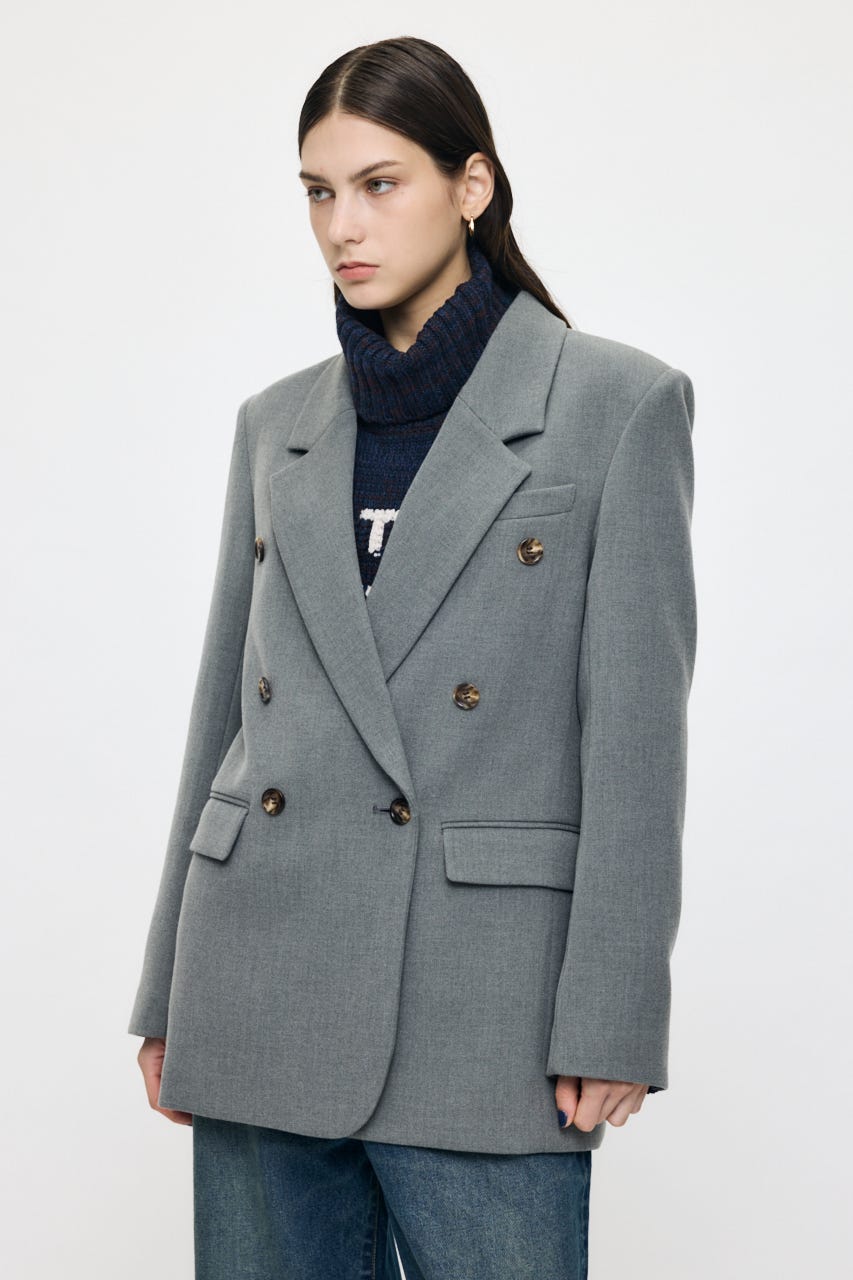 BACK TUCK TAILORED ジャケット GRY 1