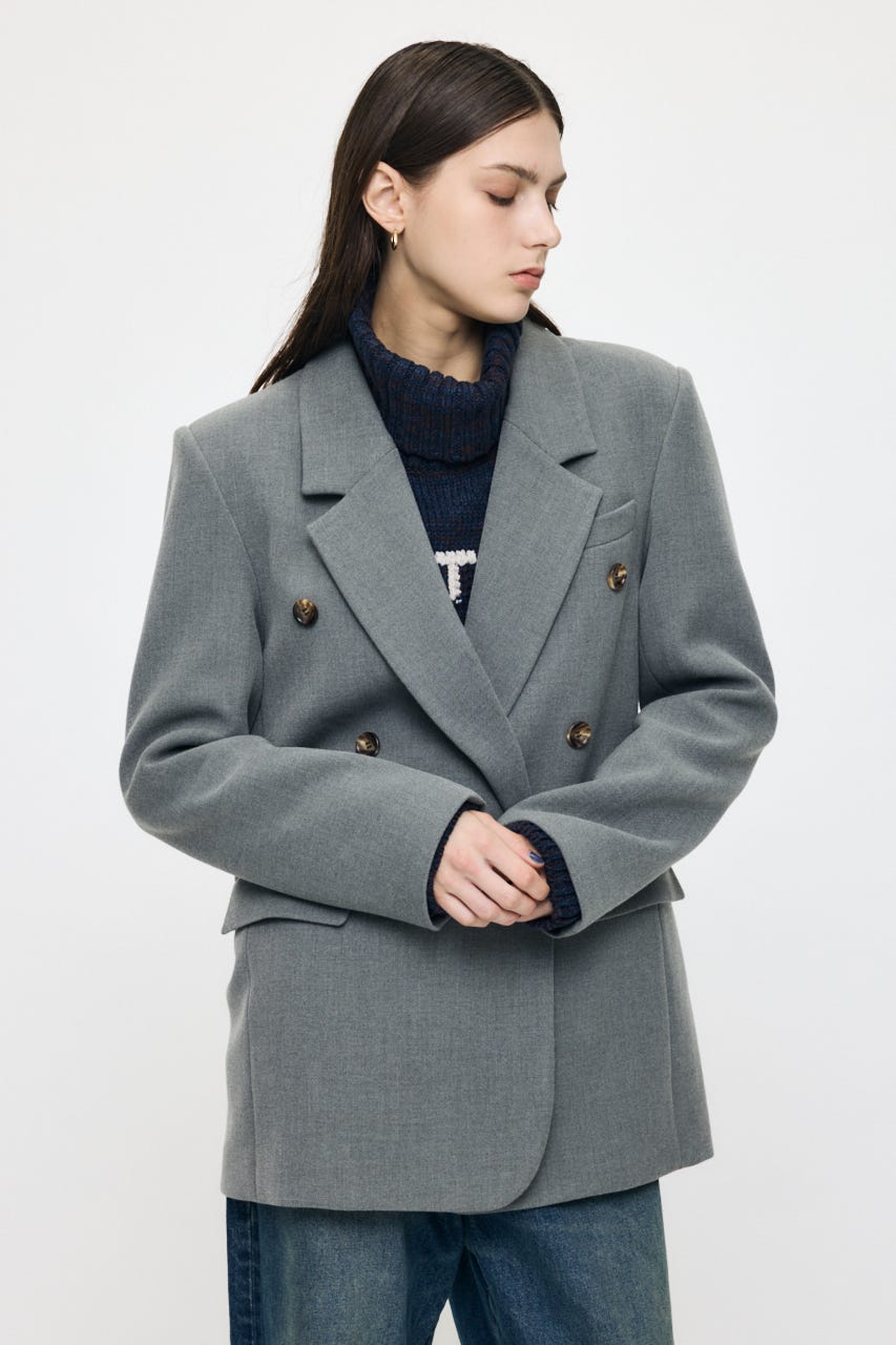 BACK TUCK TAILORED ジャケット GRY 1