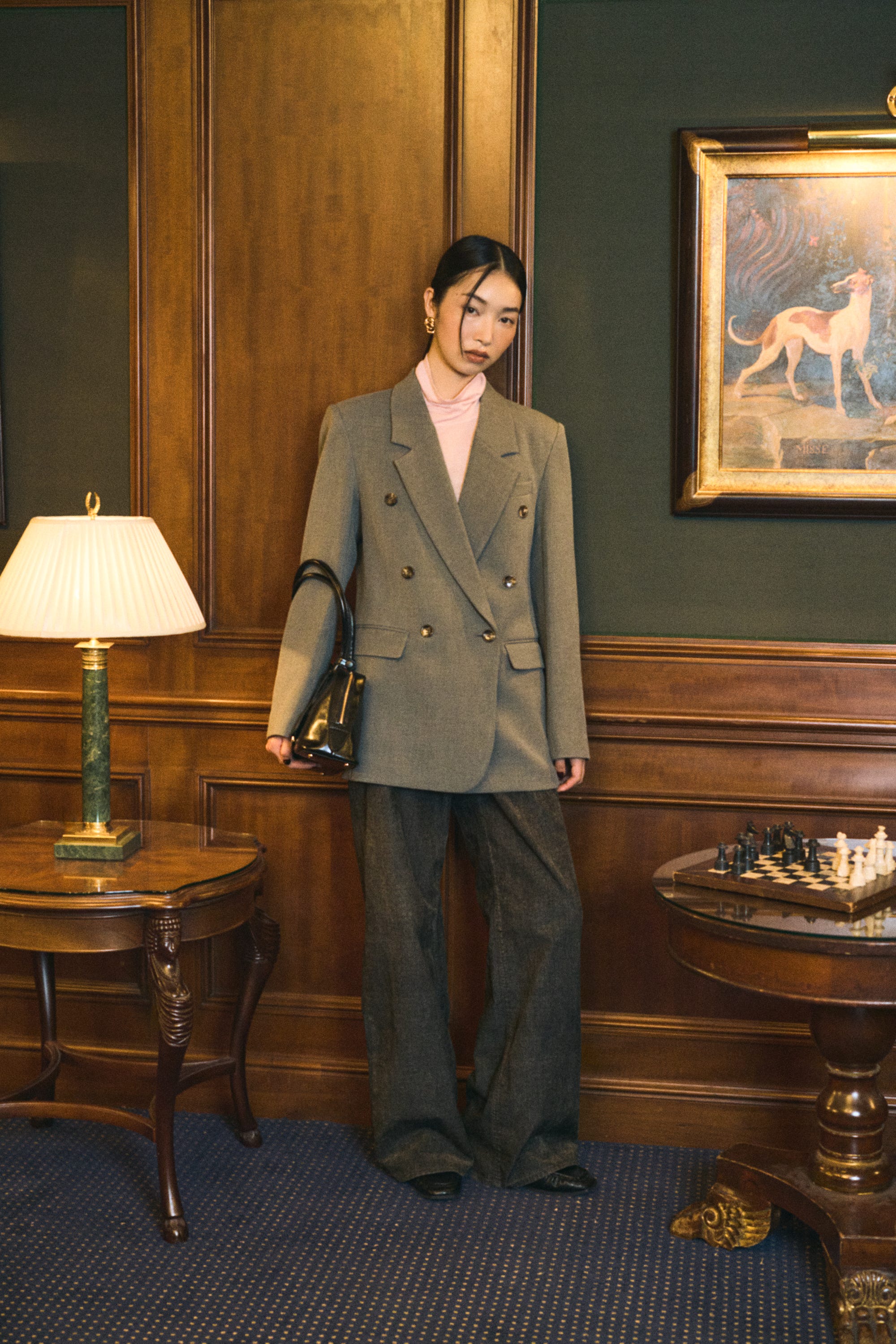 BACK TUCK TAILORED ジャケット GRY 1