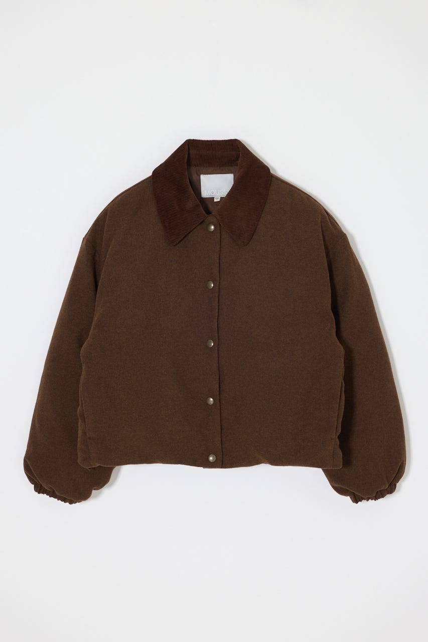 【WEB・一部店舗限定】TWEED PUFFER ジャケット BRN FREE