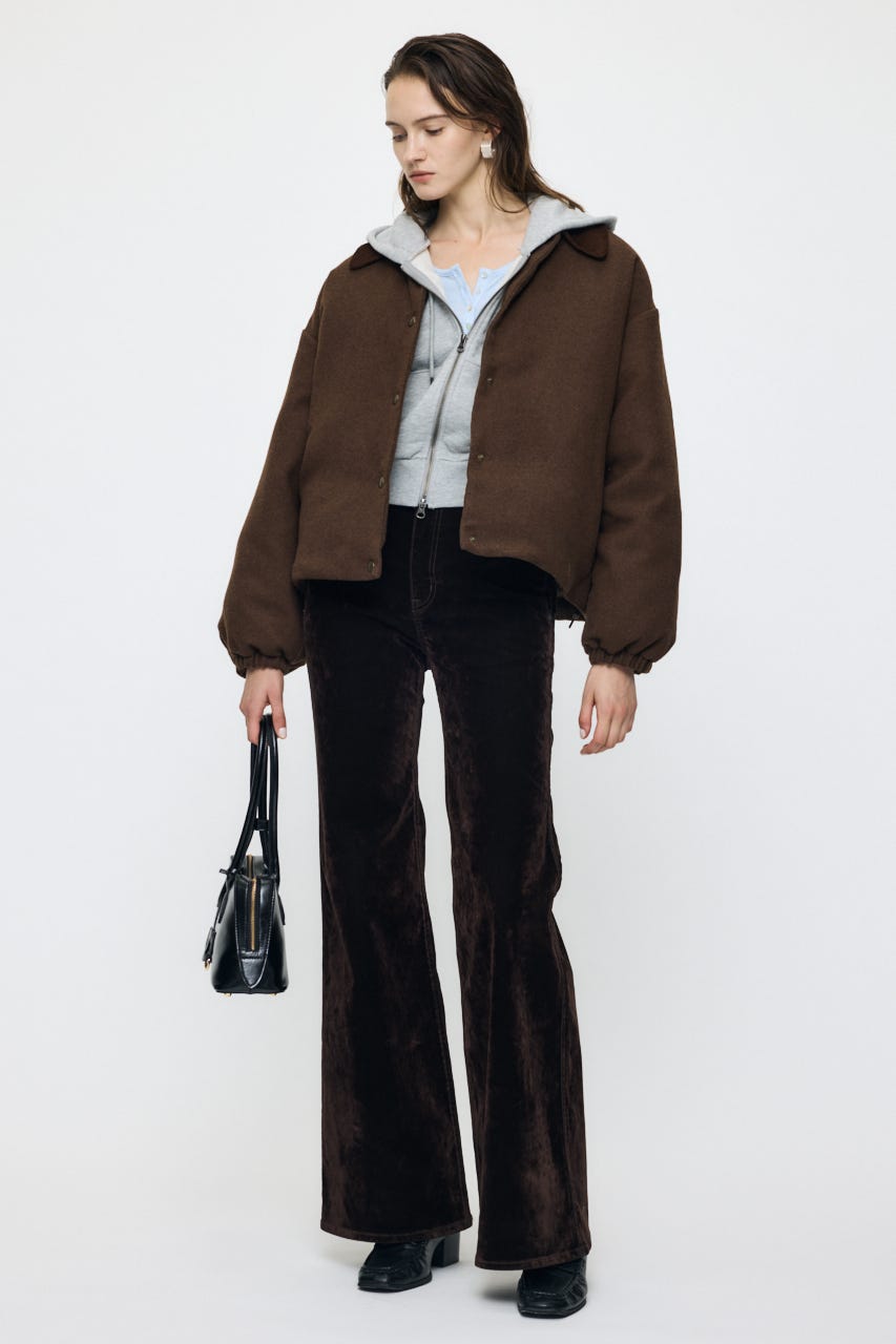 【WEB・一部店舗限定】TWEED PUFFER ジャケット BRN FREE