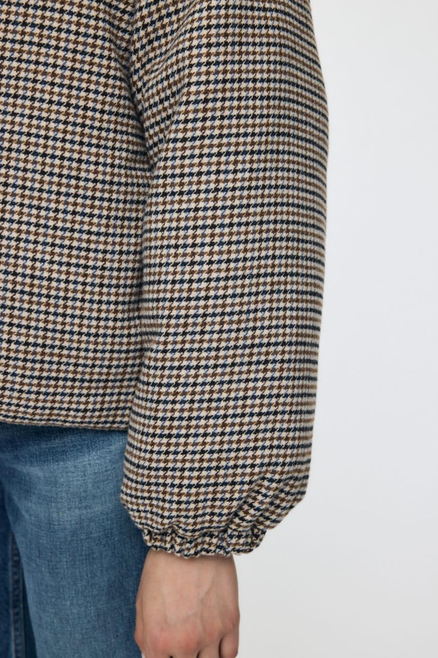 【WEB・一部店舗限定】TWEED PUFFER ジャケット 柄BEG FREE