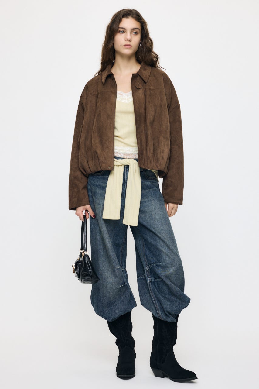 F/SUEDE PUFFER ブルゾン BRN FREE
