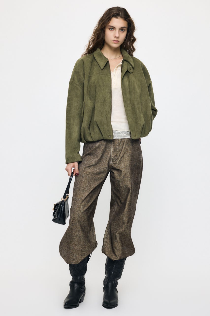 F/SUEDE PUFFER ブルゾン KHA FREE