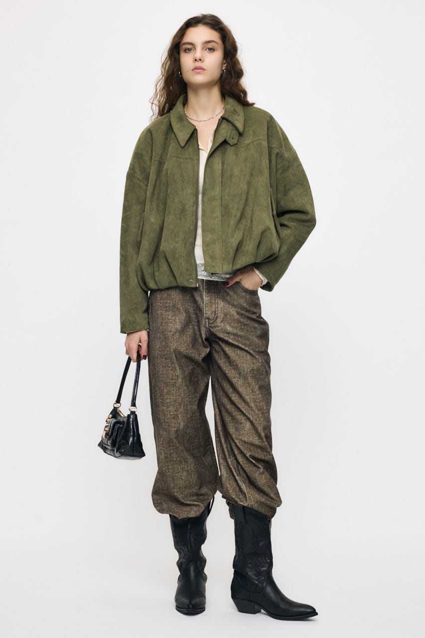 F/SUEDE PUFFER ブルゾン KHA FREE