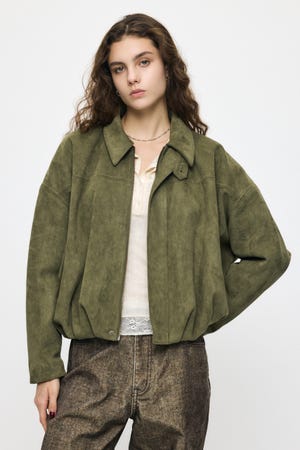 F/SUEDE PUFFER ブルゾン