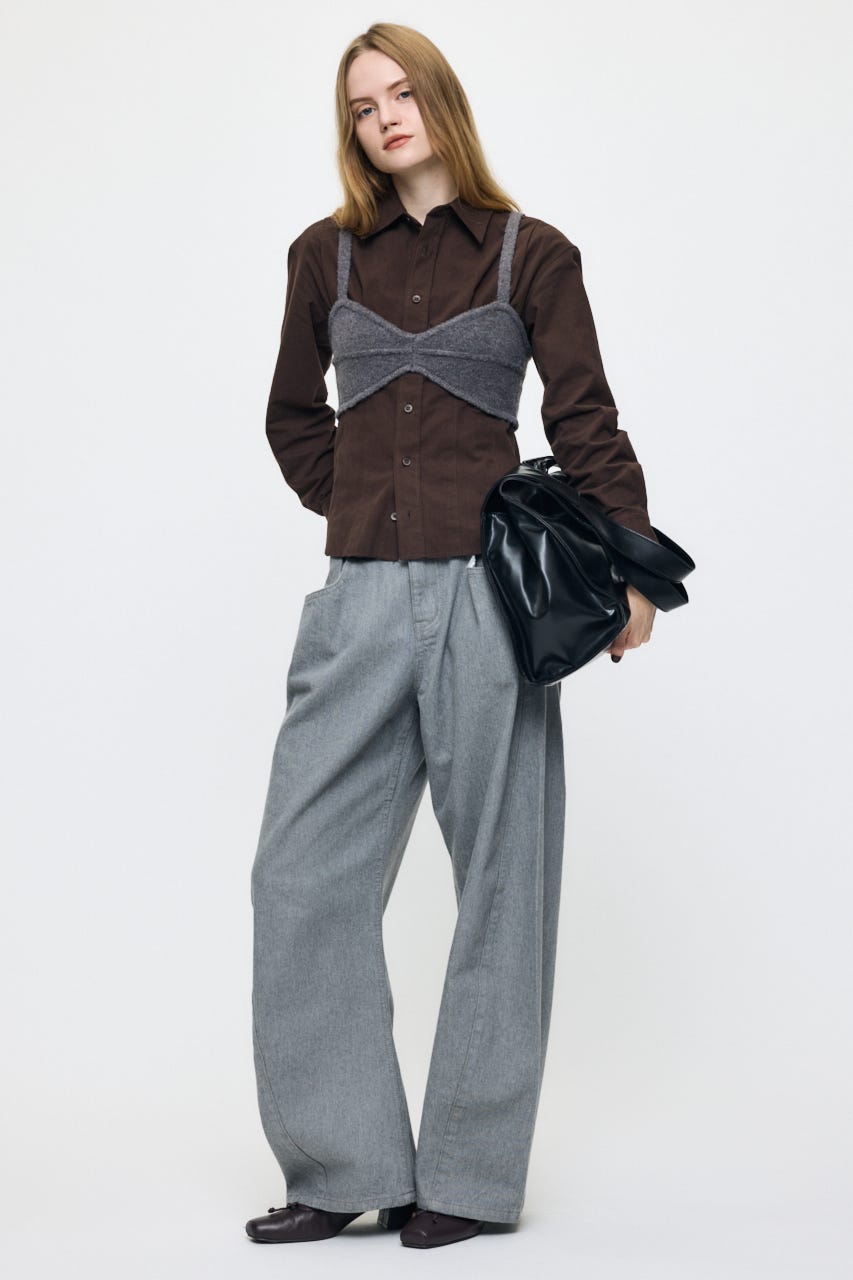 CORSET FIT シャツ BRN FREE