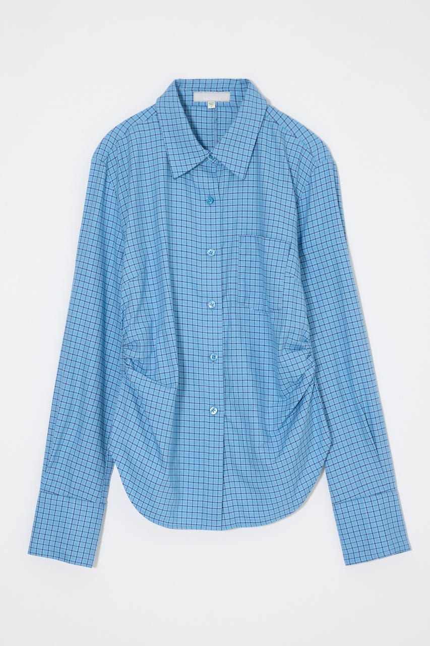 WAIST FIT シャツ 柄BLU FREE