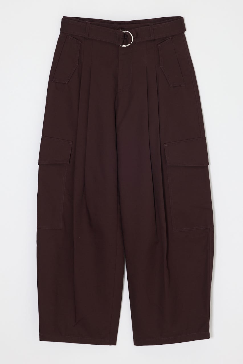 BELTED CARGO パンツ BRN 2