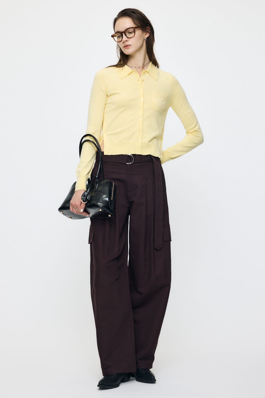 BELTED CARGO パンツ BRN 2