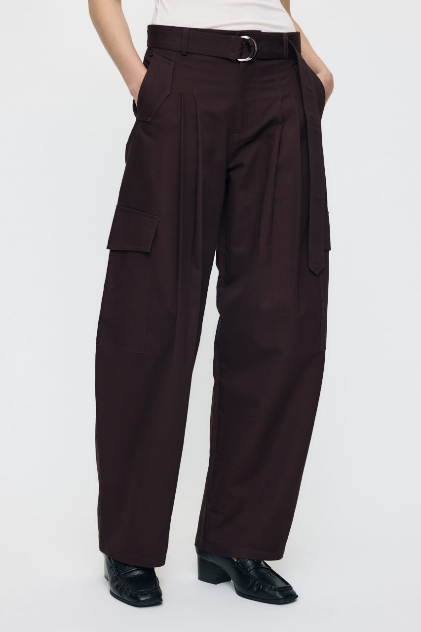 BELTED CARGO パンツ BRN 2