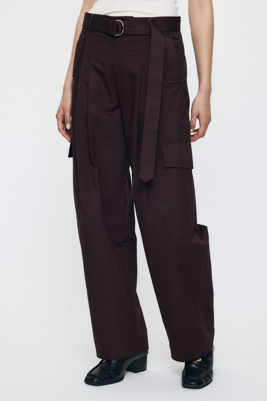 BELTED CARGO パンツ BRN 2