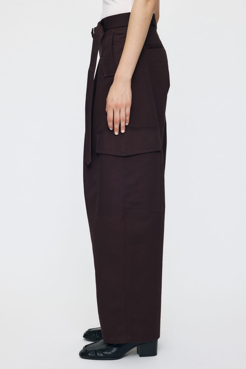 BELTED CARGO パンツ BRN 2