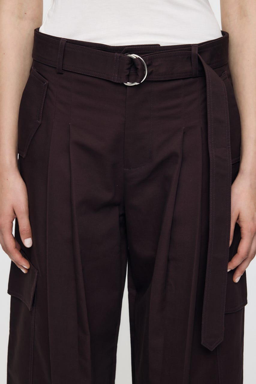 BELTED CARGO パンツ BRN 2