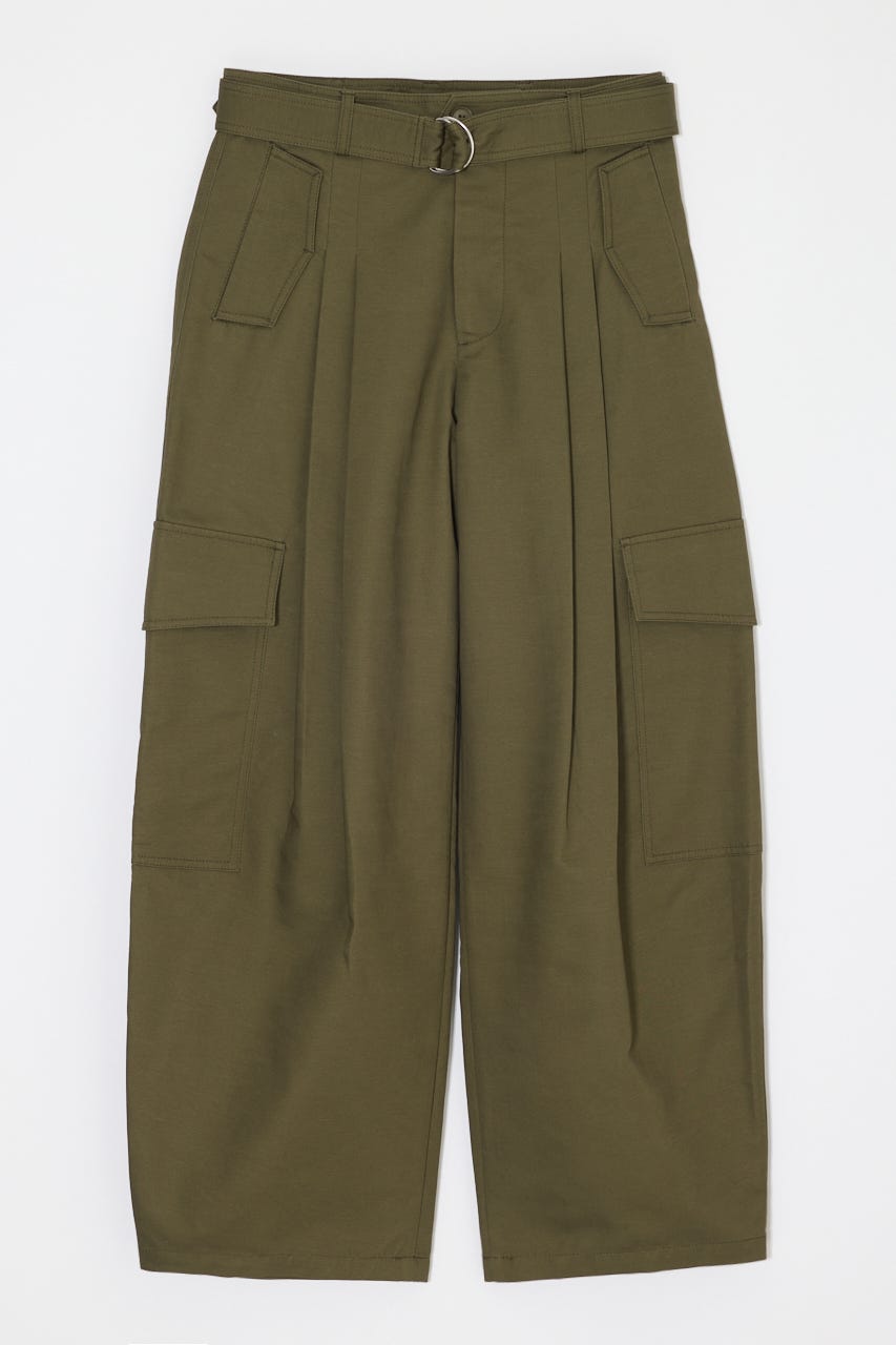 BELTED CARGO パンツ KHA 2