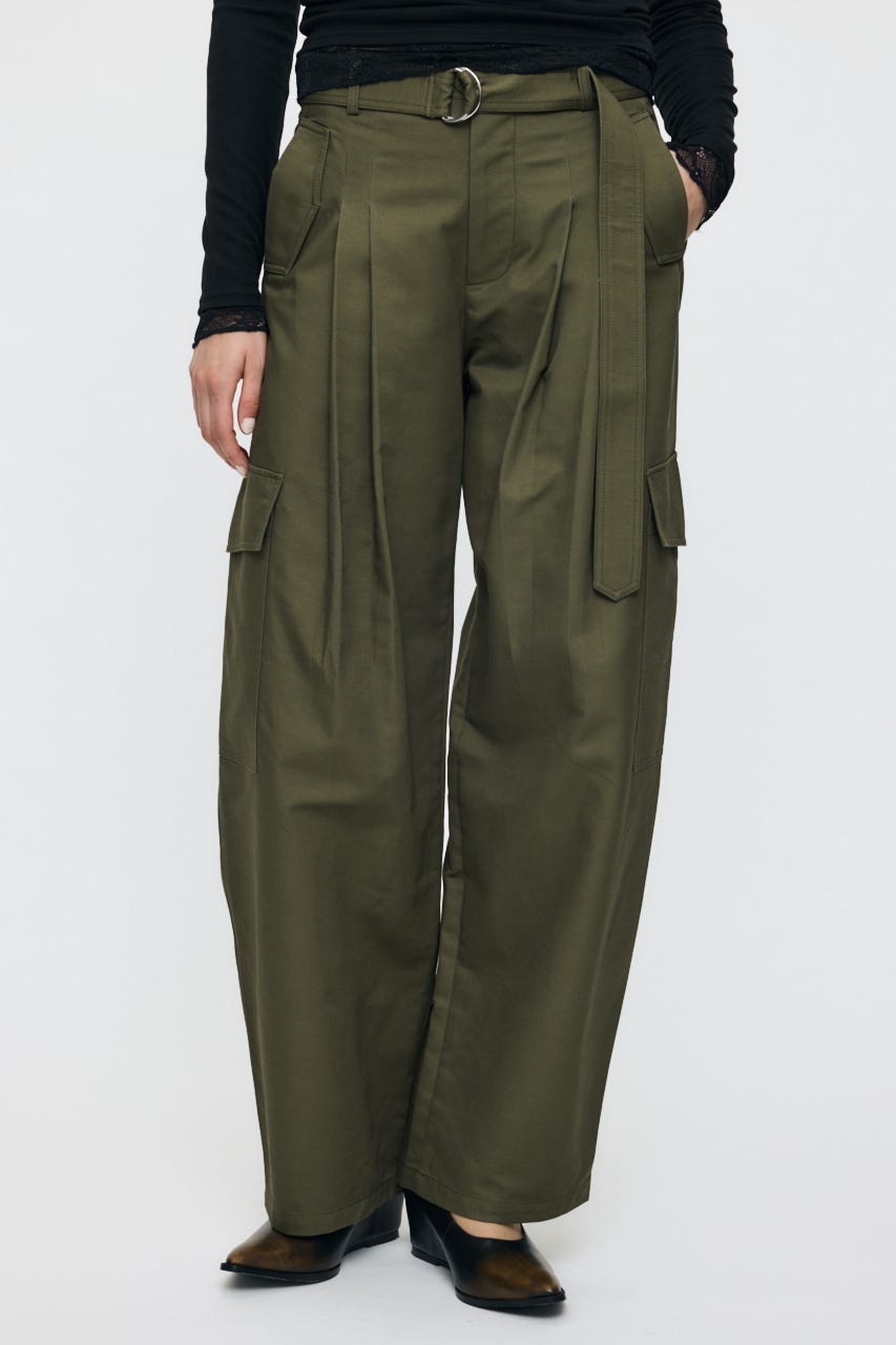 BELTED CARGO パンツ KHA 2