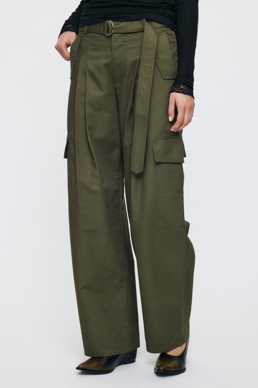 BELTED CARGO パンツ KHA 2