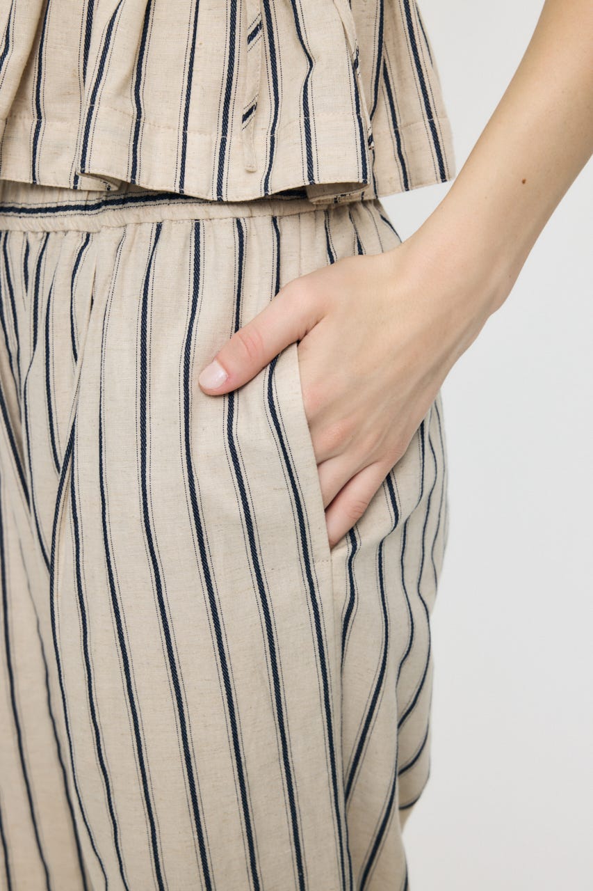 DRAWSTRING EASY パンツ 柄BEG 2