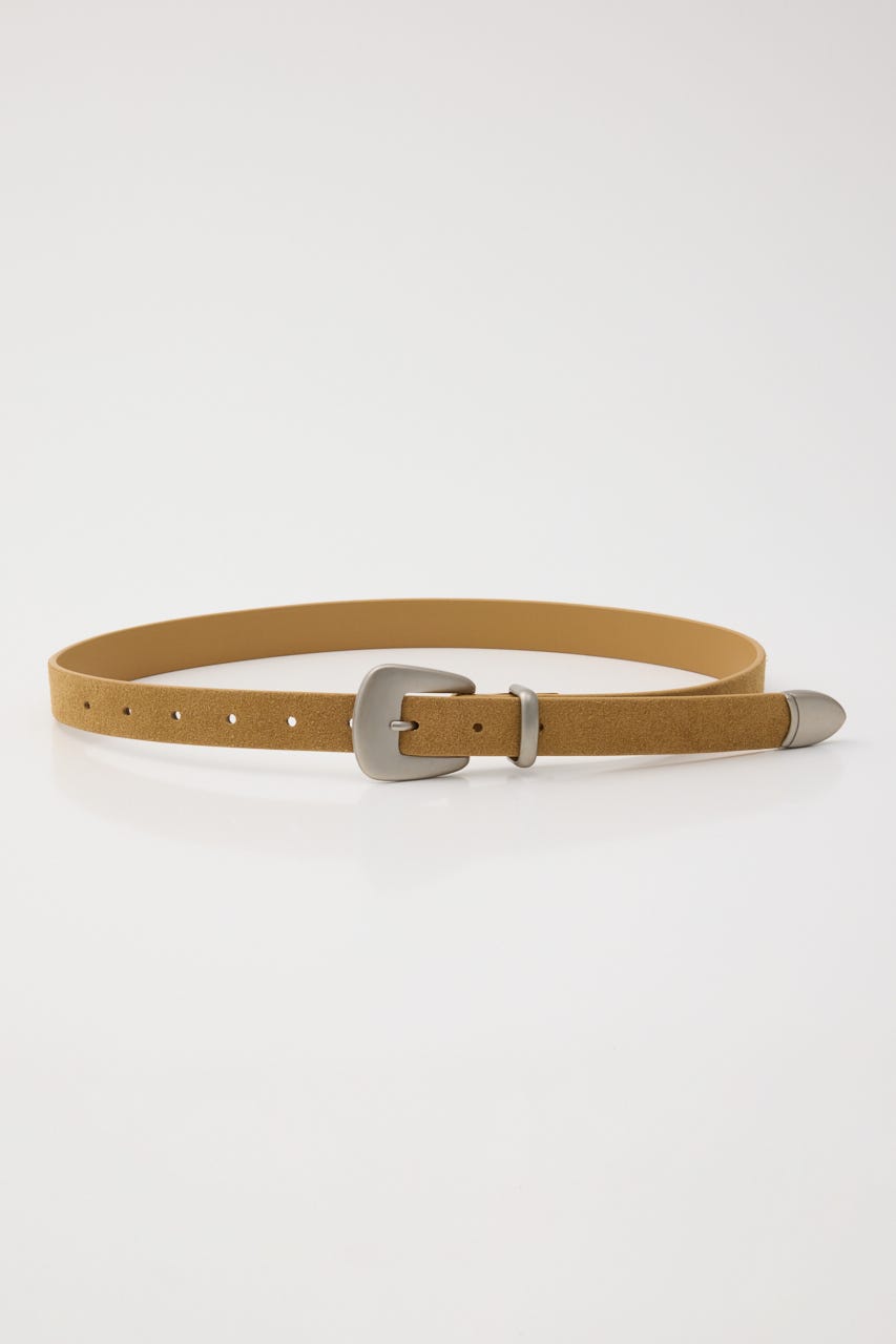 GLOSS BUCKLE LEATHER ベルト BEG FREE