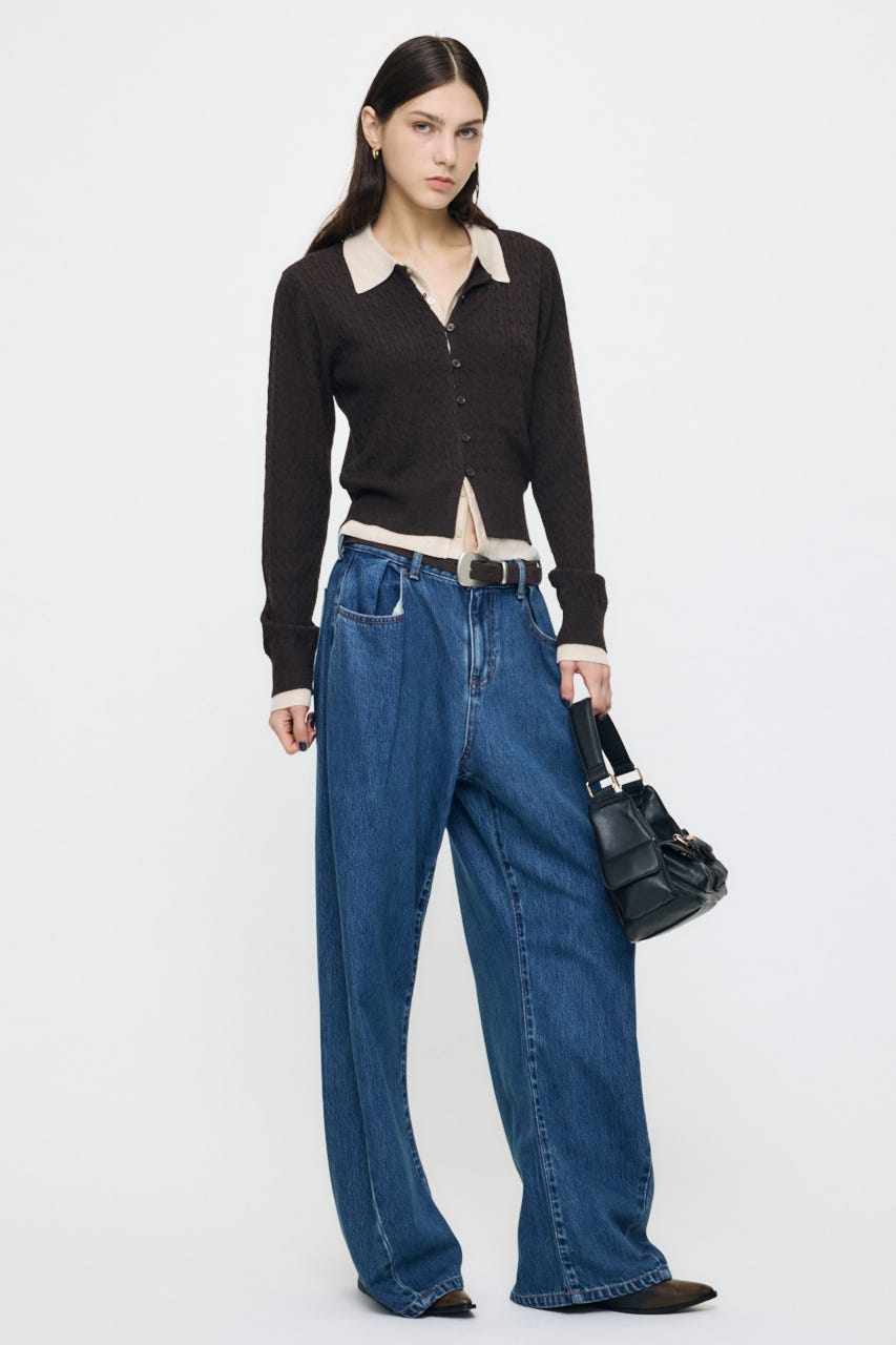 GLOSS BUCKLE LEATHER ベルト D/BRN FREE