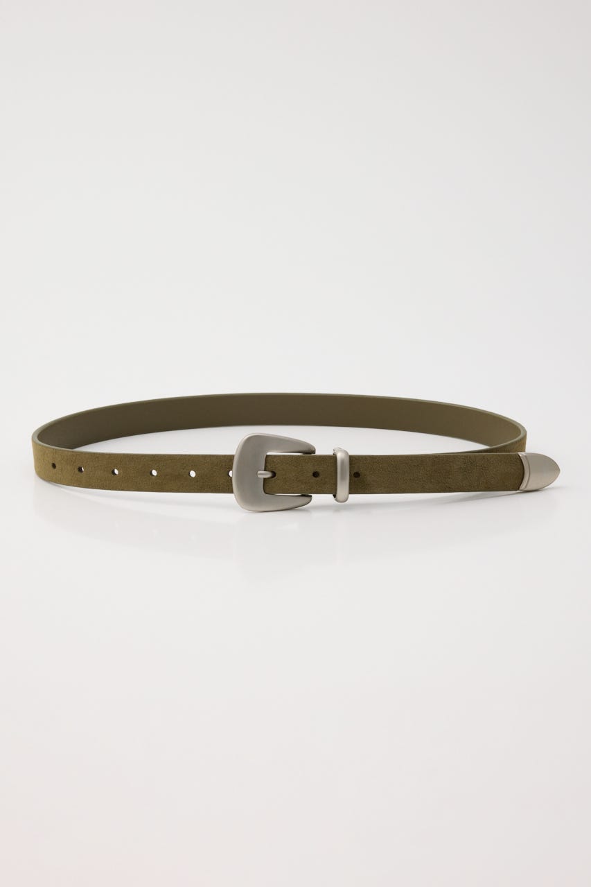 GLOSS BUCKLE LEATHER ベルト KHA FREE