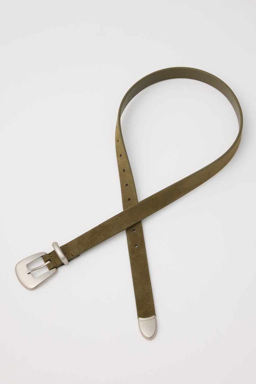 GLOSS BUCKLE LEATHER ベルト KHA FREE