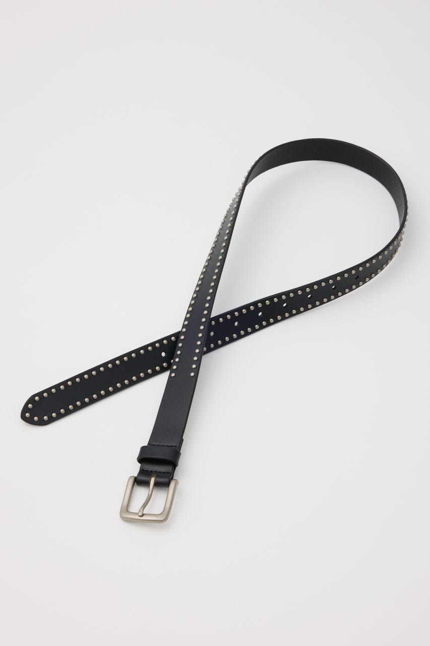 SMALL STUDS LEATHER ベルト BLK FREE