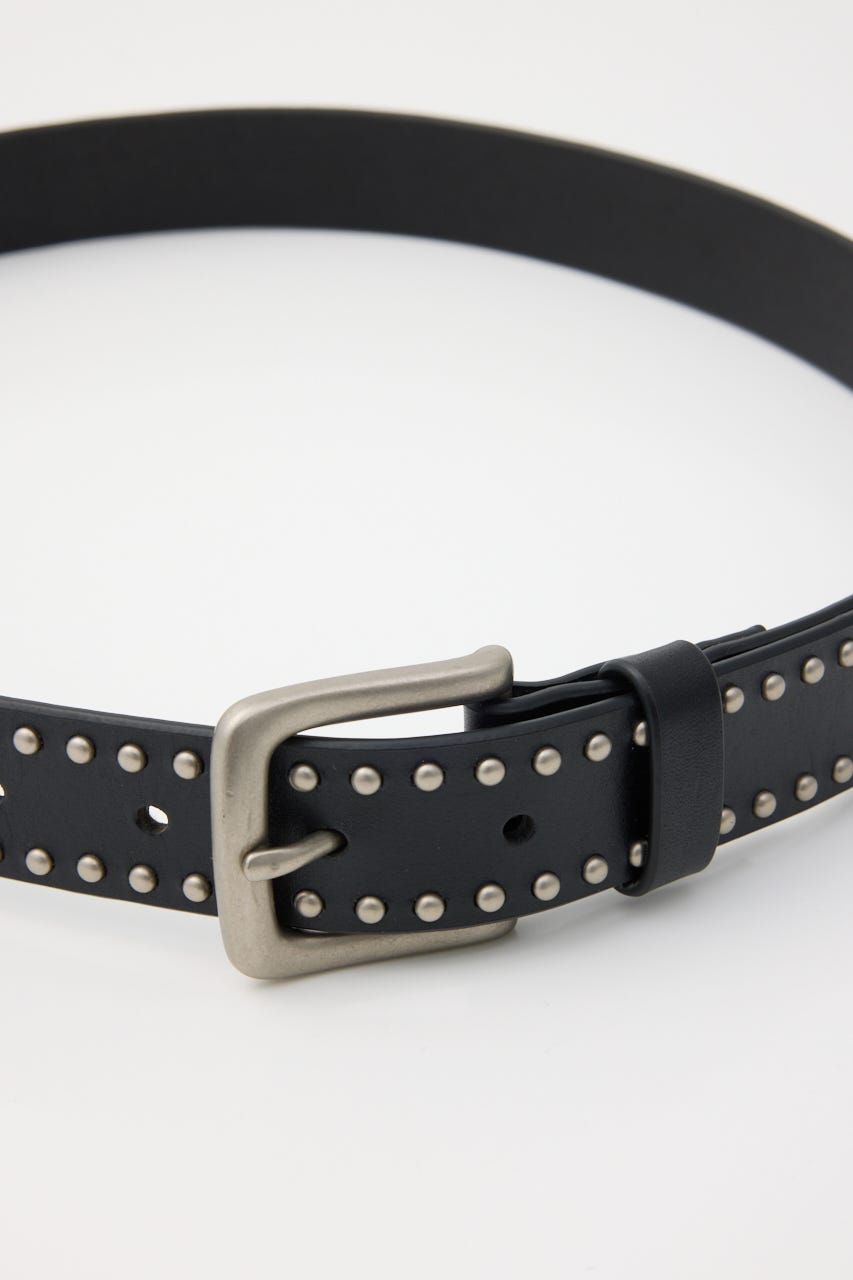 SMALL STUDS LEATHER ベルト BLK FREE