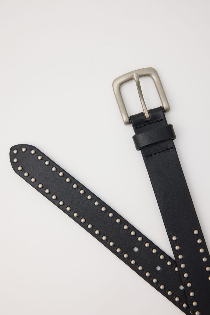 SMALL STUDS LEATHER ベルト BLK FREE