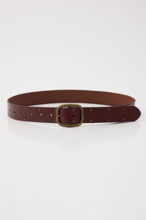 DOUBLE STUDS LEATHER ベルト