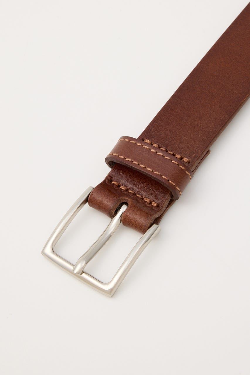 LEATHER NARROW ベルト BRN FREE